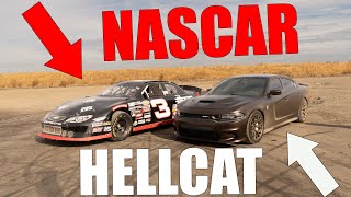 NASCAR vs HELLCAT | Burnout Contest!