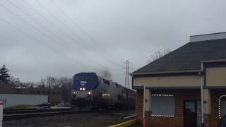 Amtrak 355 w/ Baggage Car in Ferndale, MI