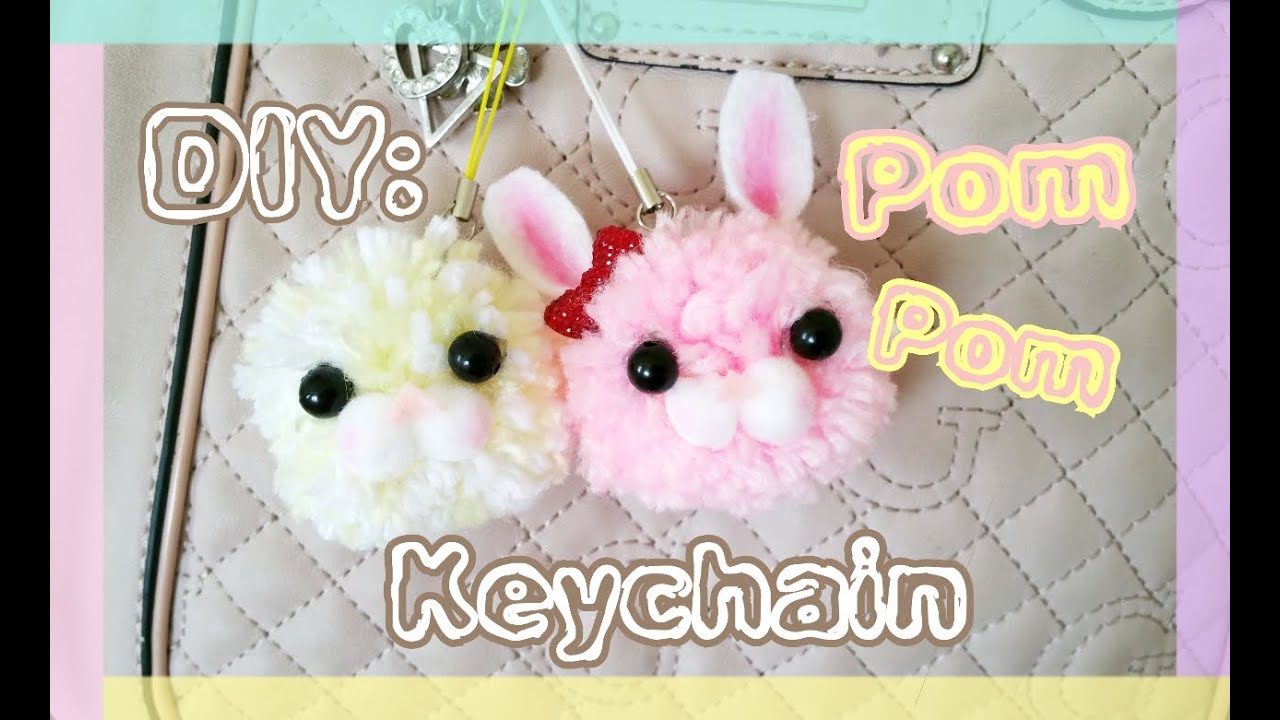 Pom Pom Craft: Pompom Bag Charm & Key Ring