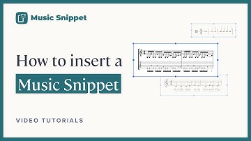 How to insert a snippet - Music Snippet