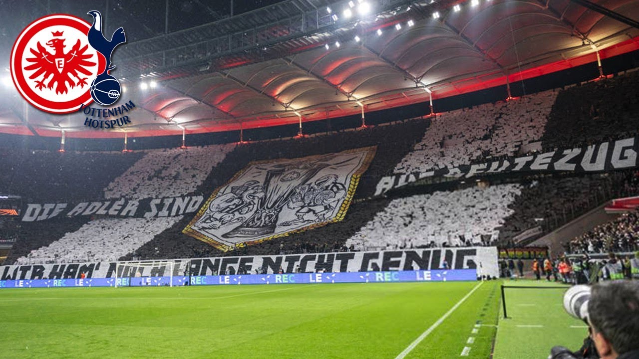 Choreo der Frankfurt Fans gegen Tottenham | Eintracht Frankfurt - Tottenham Hotspur