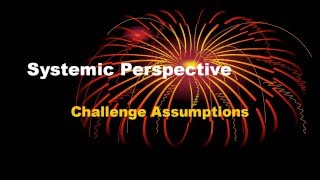 Systemic Perspective / Assumptions (7 of 9)