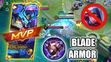 BEST ITEM TO COUNTER NATALIA | BLADE ARMOR🔥 Top Global Zhask ~MLBB