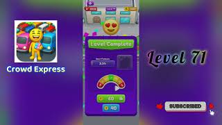 Crowd Express Level 71 Walkthrough 🚶‍♂️🧠 | Step-by-Step Guide | SolutionGuruji