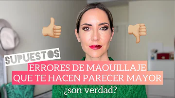 ¿Un maquillaje más oscuro te hace parecer mayor?