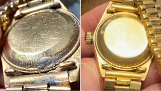 видео: Восстановление былого великолепия золотых часов Rolex всего за несколько минут картинка: Восстановление былого великолепия золотых часов Rolex всего за несколько минут