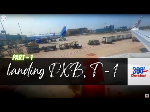 Part 1: 360 Landing in Dubai International Airport, Terminal 3 | 360° Virtual Tour GoPro #360Darshan