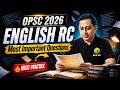 OPSC 2026 English RC 🔥 Most Important Questions | Must Practice!