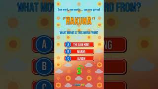 Guess the Movie from This One Word! | Hakuna Quiz #shorts