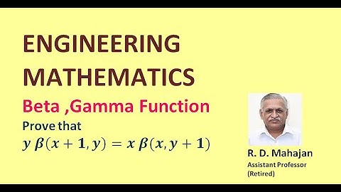 Beta , Gamma Function Example 2  I Engineering Mathematics
