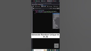 Generating Random UID in JS (No External Library) #javascript #programming #shorts #reels #frontend
