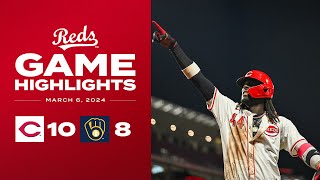 Brewers vs. Reds Game Highlights (4/8/24) | MLB Highlights