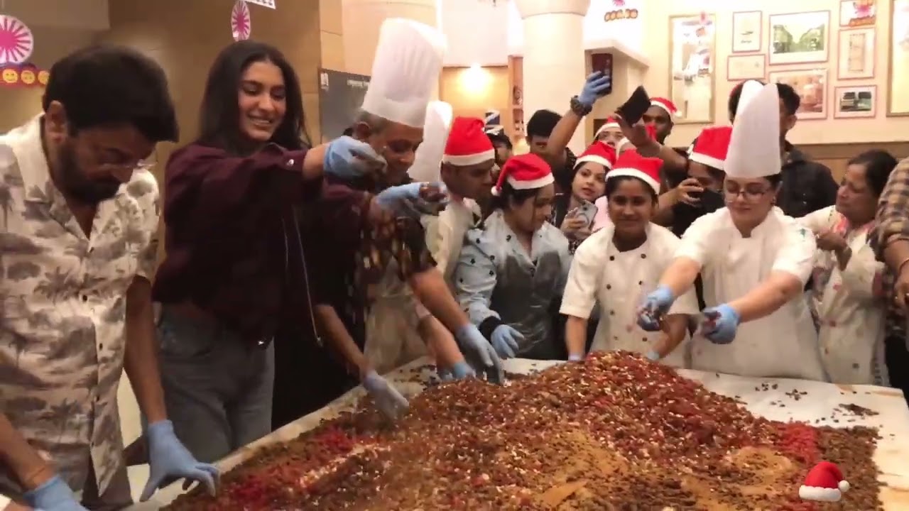 Cake mixing ceremony at flurys Kolkata 2025