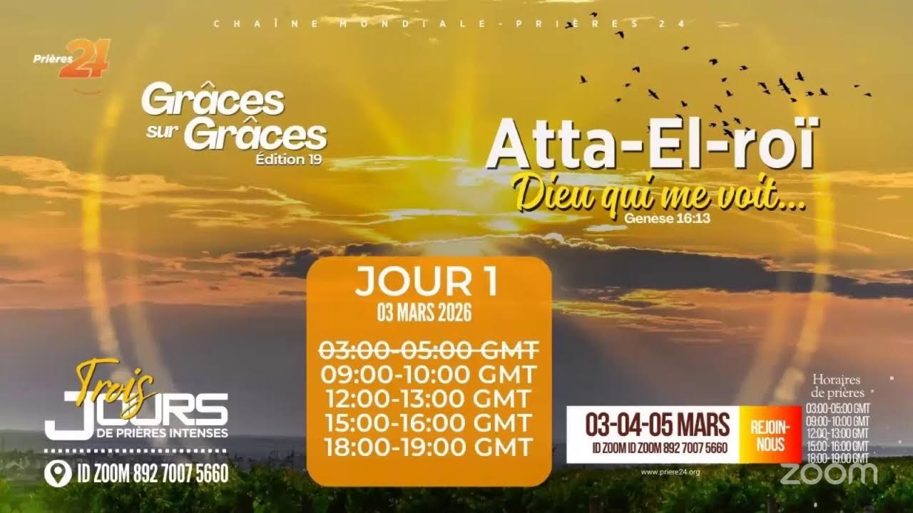 GRACES/GRACES| ATTA-EL-ROI | PRIONS POUR LA RESTAURATIONS DE NOS ETOILES|Edi19| 03/03/2026|3h-6h