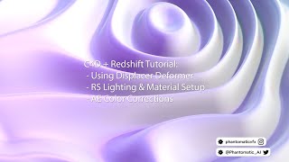 Ripples Surface Loop - Displacer C4D Redshift Tutorial (Beginner)