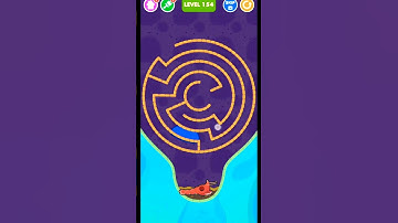 Save The Fish  / pull the pin / puzzle logic level 154  #savethefish #gaming #funny #drawing #shorts