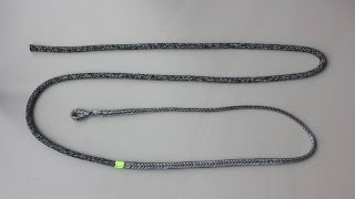 Taper a double braided Dyneema rope