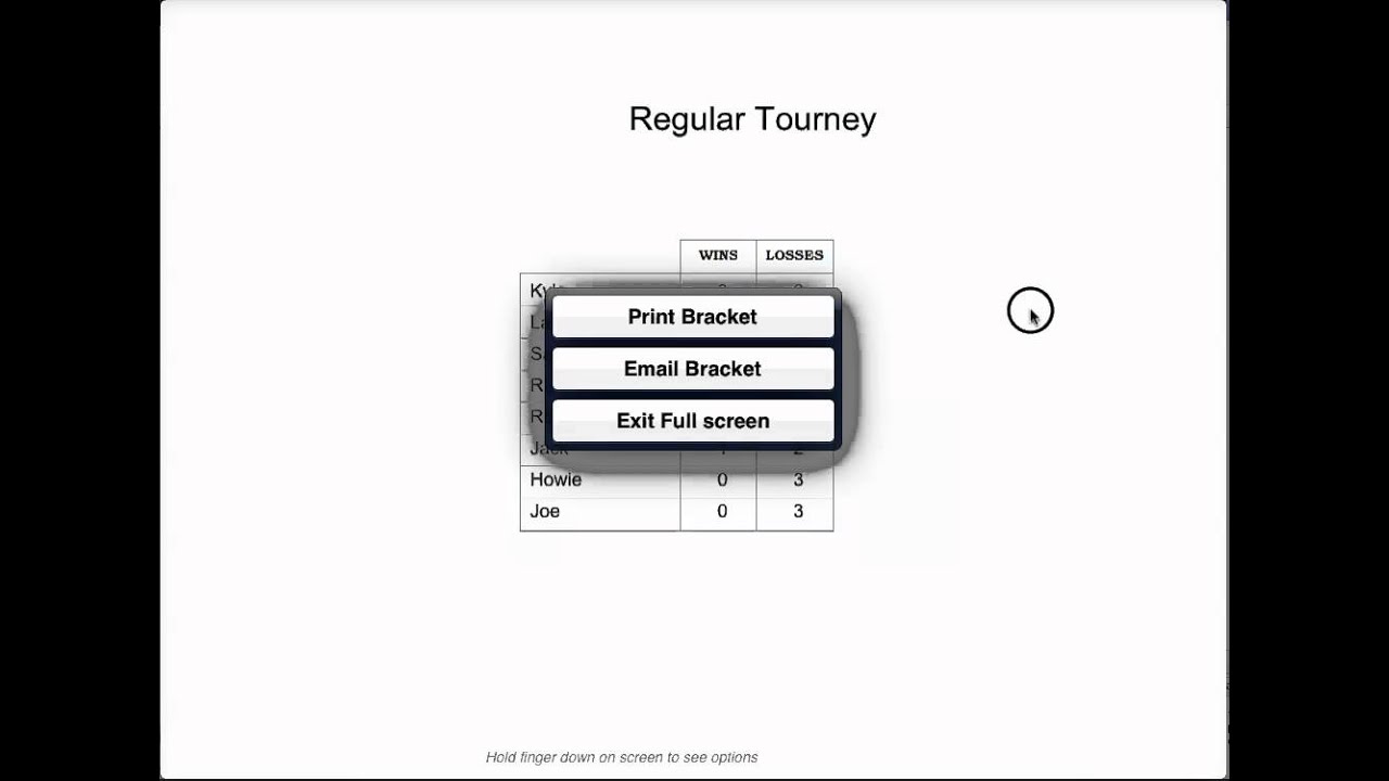 round robin competition using bracket maker for the ipad youtube