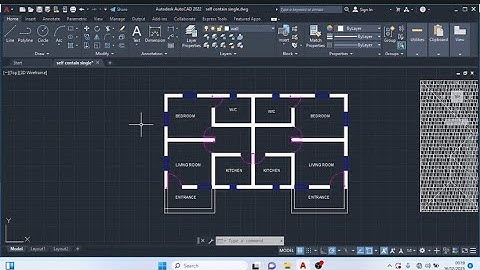 How to draw a simple floor plan in AutoCAD part 2 of 2 ( Floor plan Tutorial )