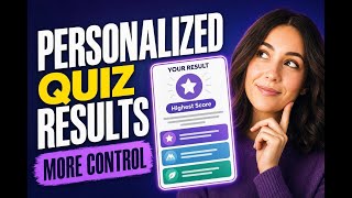 How to Add Custom Category Content to Quiz Results