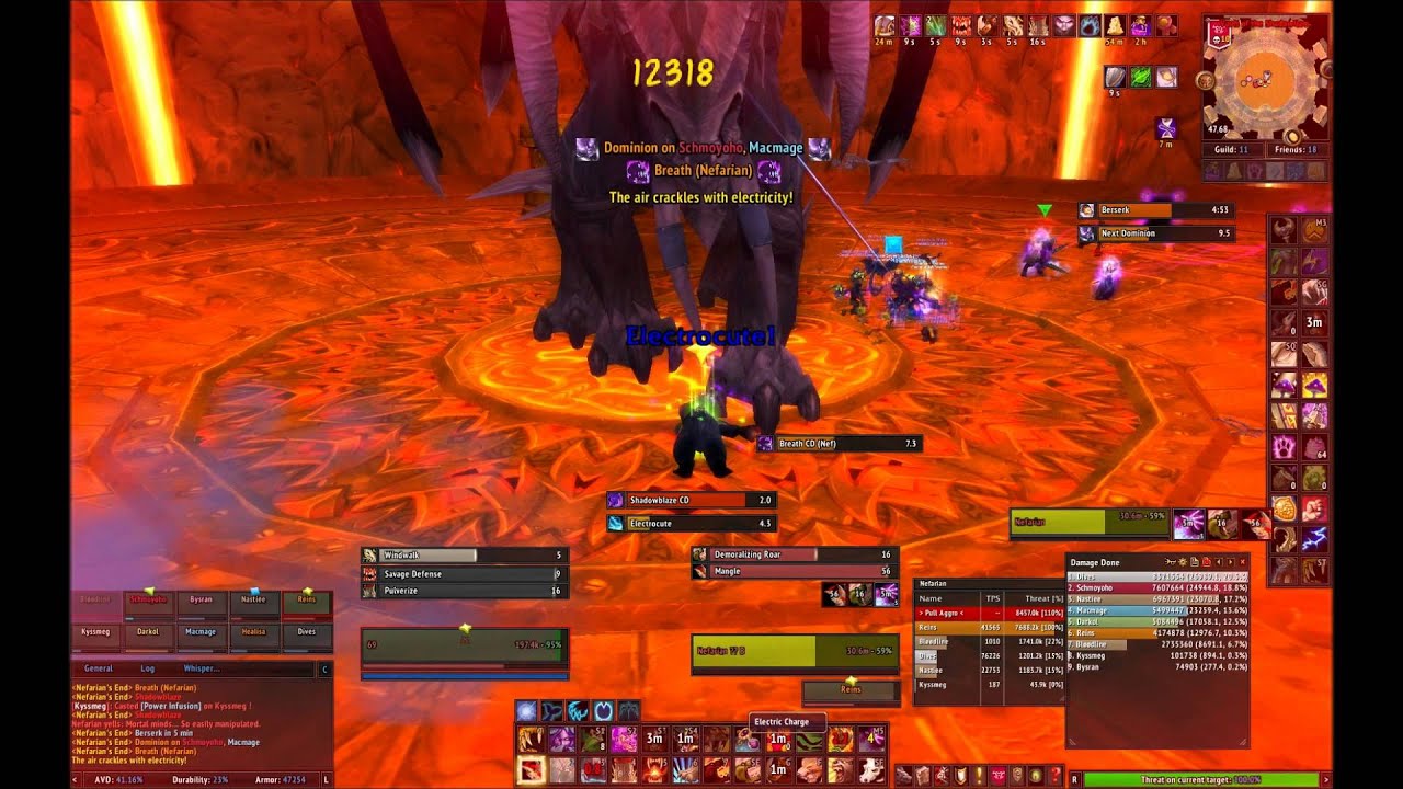 DBW Reserved VS Heroic Nefarian 3% Wipe