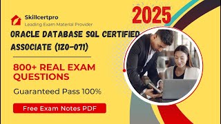 Oracle Database SQL Certified Associate (1Z0-071) Exam Questions 2026