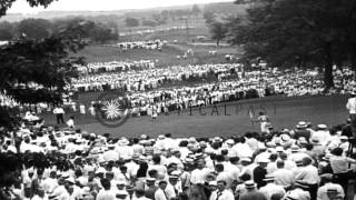 Bobby Jones Makes A 40 Foot Putt And Wins The Us Open F Championship In Minnea...hd Stock Footage