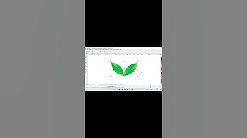 Leaf Logo in Coreldraw #shorts #shortsvideo #leaf