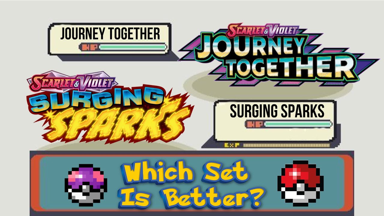 Pokemon Journey Together vs. Surging Sparks Set Battle! (18 Booster Pack Opening: SIR Hunting!)