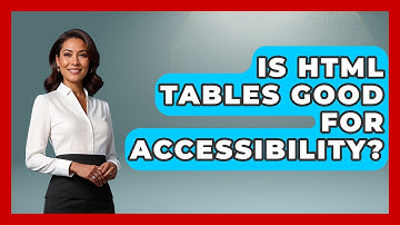 Is HTML Tables Good for Accessibility? | Simple HTML Studio News