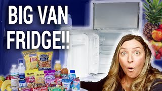 Best Fridge for Van Life (Chevy Express Van Conversion) // Travel Snacks