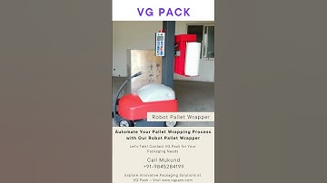 VG Pack: Discover the XT-4510 Automatic Robot Pallet Wrapping Machine in Action!