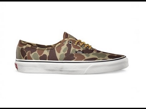 vans authentic camo