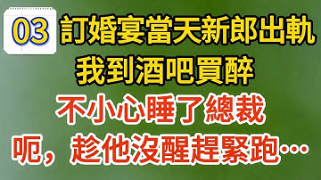 《總裁，都是誤會03 》訂婚宴當天新郎出軌，我到酒吧買醉，不小心睡了總裁，呃，趁他沒醒趕緊跑……#戀愛#婚姻#情感 #愛情#甜寵#故事#小說#霸總