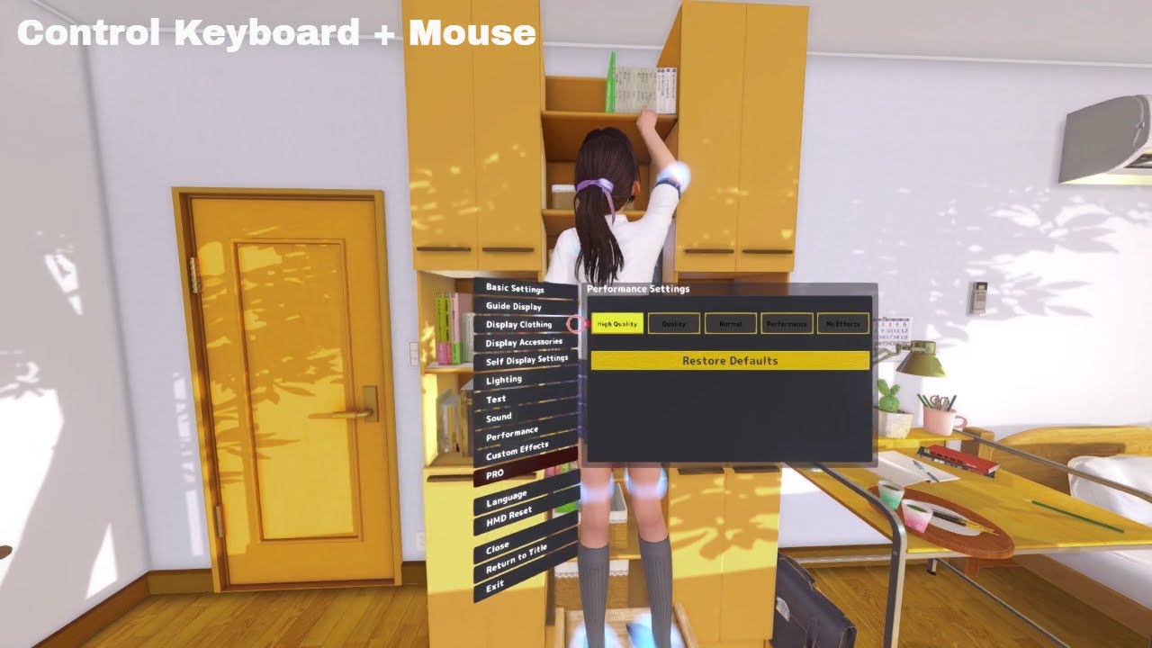 VR Kanojo Control Keyboard Mouse [PC] -