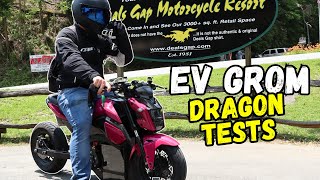 Testing My Tesla Grom On The Dragon | Smoky Mountain Small Bore Rally 2025 Trip - Day 2