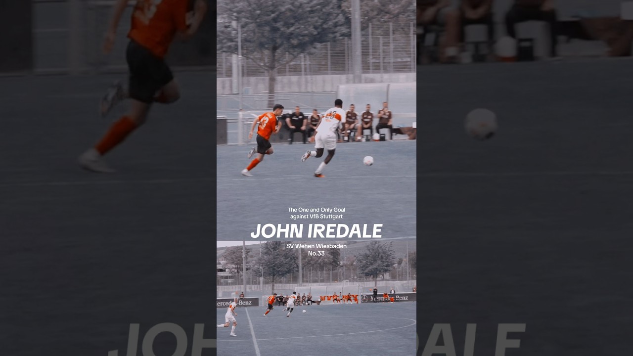 The one and only goal of John Iredale against VfB Stuttgart 