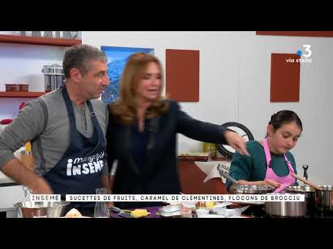 Manghja du 07/02/2018 : Sucettes de fruits, Caramel de clémentines et Flocons de brocciu - Part.2