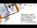 Disc bound travelers notebook layout 2024  dt cocoa daisy take flight kit unboxing
