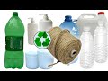 20 Best Out Of Waste Plastic Bottle Storage Organizer Ideas, Jute Craft