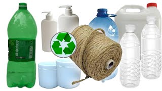 20 Best Out Of Waste Plastic Bottle Storage Organizer Ideas, Jute Craft