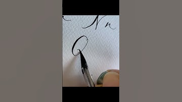 Q for Quebec! - Modern Calligraphy Alphabet