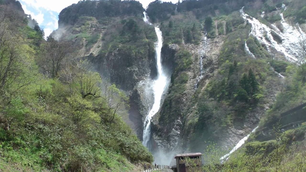 絶景 日本一の滝 称名滝350m ハンノキ滝500m Tateyama National Park 16 In Japan Youtube