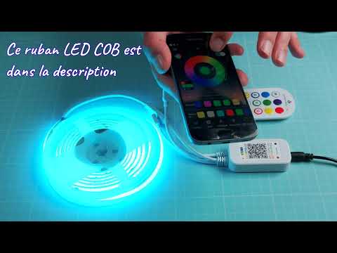 Vidéo: Bande LED avec télécommande et contrôleur