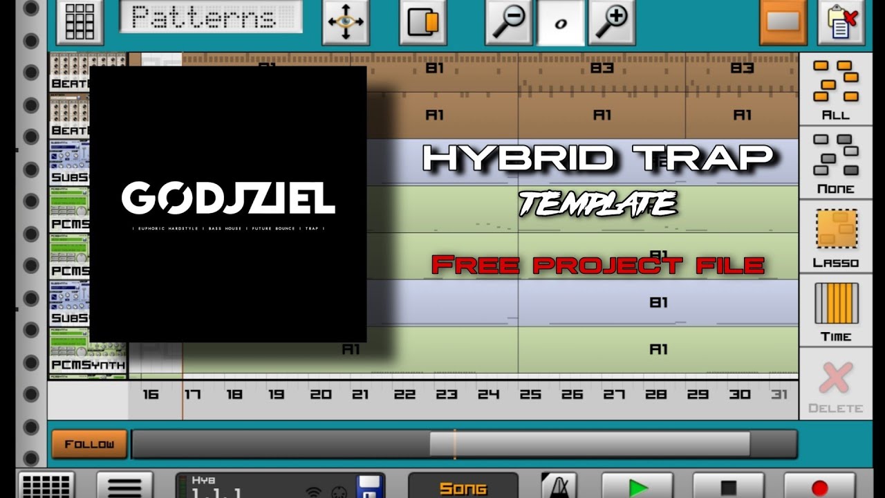 HYBRID TRAP template [Caustic 3 free project file]