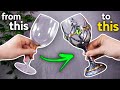 Turning Wine Glasses into Epic Goblets! (Easy DIY!)
