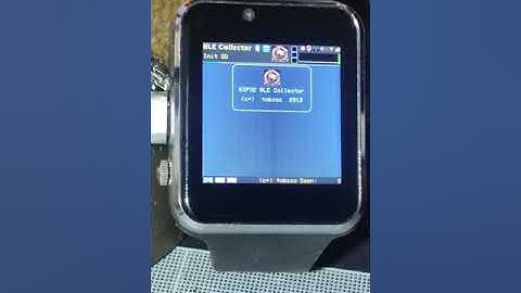 ESP32-BLECollector on TTGO-TWatch 2020-v1