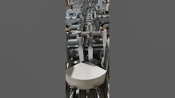 #foldergluer for Conical box #packaging #corrugated #máquina encoladora automática de cajas de papel