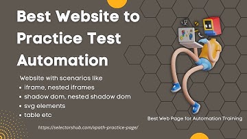 Best WebSite to Practice Test Automation | Website with all scenarios like iframe, Shadow DOM, SVG
