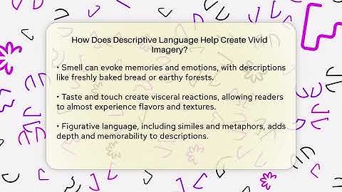 How Does Descriptive Language Help Create Vivid Imagery? - The Prose Path